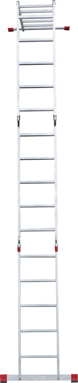 Профессиональная алюминиевая лестница-трансформер, ширина 400 мм NV3320 3320405 - фото 2 - id-p196348345