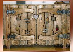 Двери состаренные из массива сосны для кухонь и комодов "Рустикальные №4" - фото 1 - id-p196348378