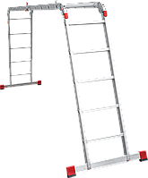 Профессиональная алюминиевая лестница-трансформер, ширина 400 мм NV3320 3320406
