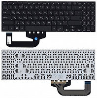 Клавиатура для ноутбука Asus VIVOBOOK 15 X507 черная, без рамки