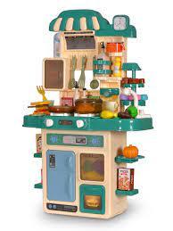 Детская кухня вода, свет, звук, пар, 48 предметов, высота 70 см, g792a