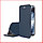 Чехол-книга + защитное стекло 9d для Realme C11 2021 / C20 (темно-синий) rmx3231, фото 2