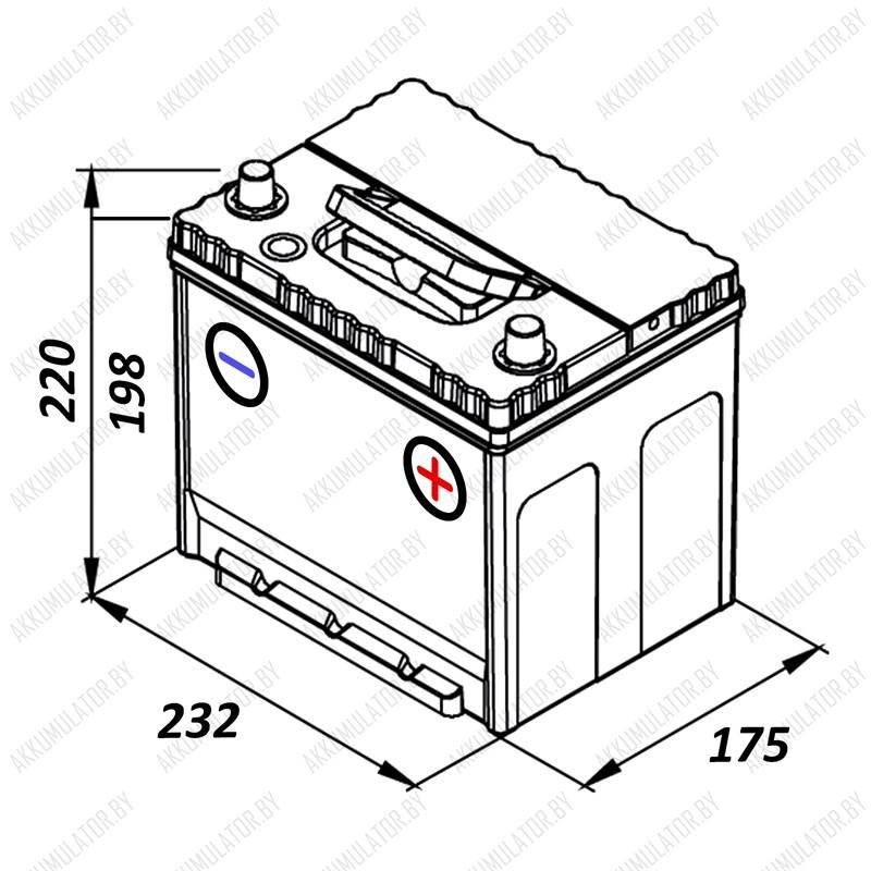 Аккумулятор Master Batteries Asia / 60Ah / 550А - фото 2 - id-p196354185