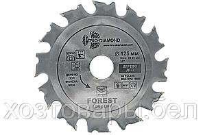 Диск пильный по дереву 125х22мм, 12 зубьев. Forest