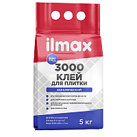 Клей для плитки "ILMAX 3000", для внутр. и наружных работ, 5кг.