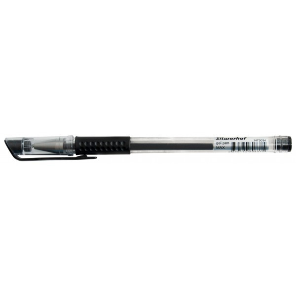 Ручка гелевая Silwerhof ADVANCE (026158-02) 0.5мм резин. манжета черные чернила - фото 1 - id-p196355210