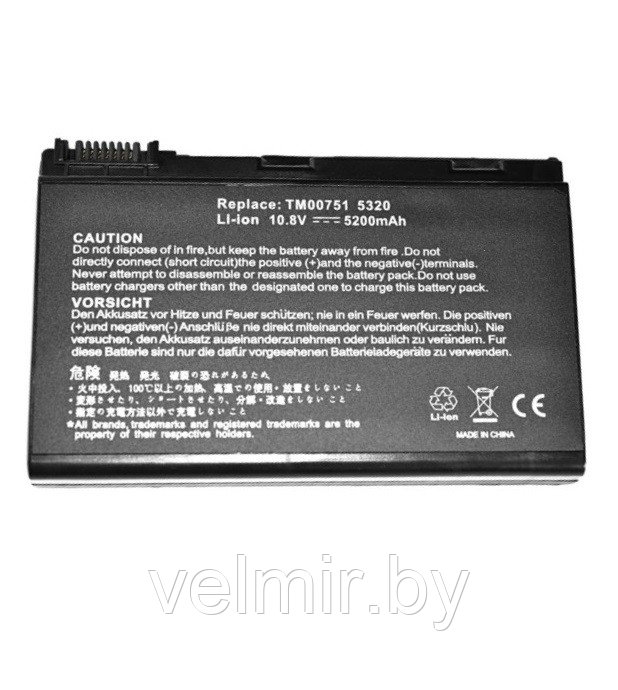 Аккумуляторная батарея TM00741 для ноутбука Acer Extensa 5120, 17548, 5210, 5220, 5230 - фото 1 - id-p66416704