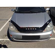 Дефлектор капота - мухобойка, FORD Focus 1998-2004, длинный, VIP TUNING