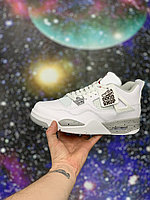 Кроссовки Air Jordan 4 Retro White Grey