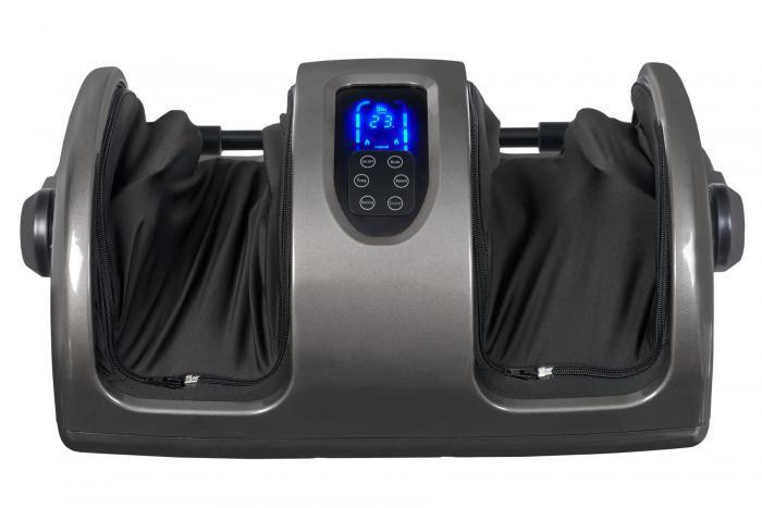 Массажер для стоп и лодыжек «БЛАЖЕНСТВО КОМФОРТ», серый (Foot Massager with heating - touch screen ZQ 8017S, - фото 2 - id-p195805786