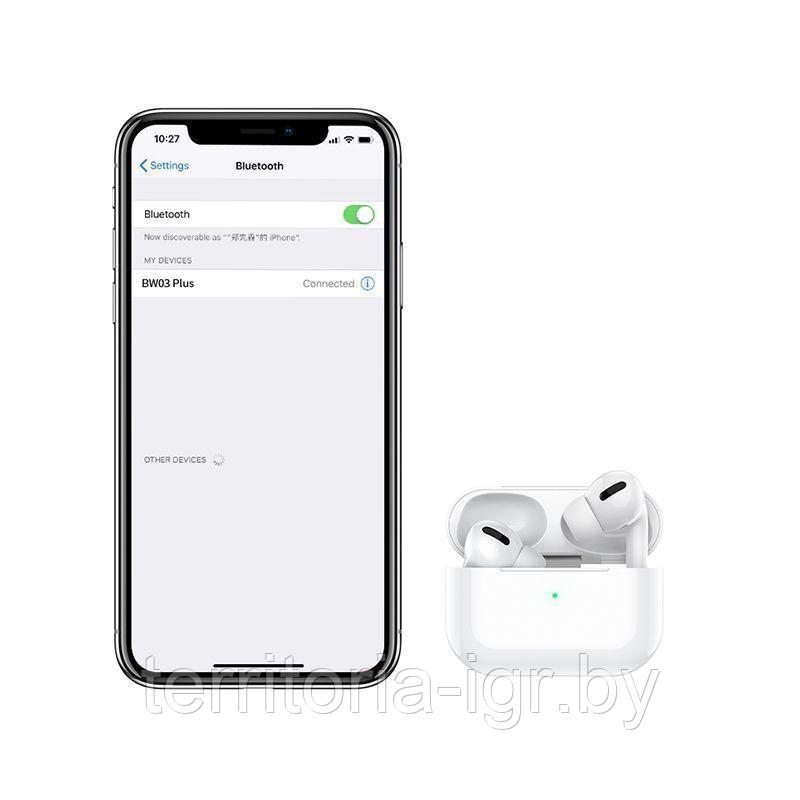 Беспроводная Bluetooth-гарнитура BW03 TWS AirPods белый Borofone - фото 6 - id-p196368338