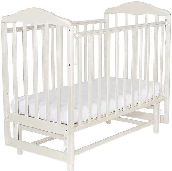 Классическая детская кроватка СКВ-Компани Березка 124001 (белый) - фото 1 - id-p195063248