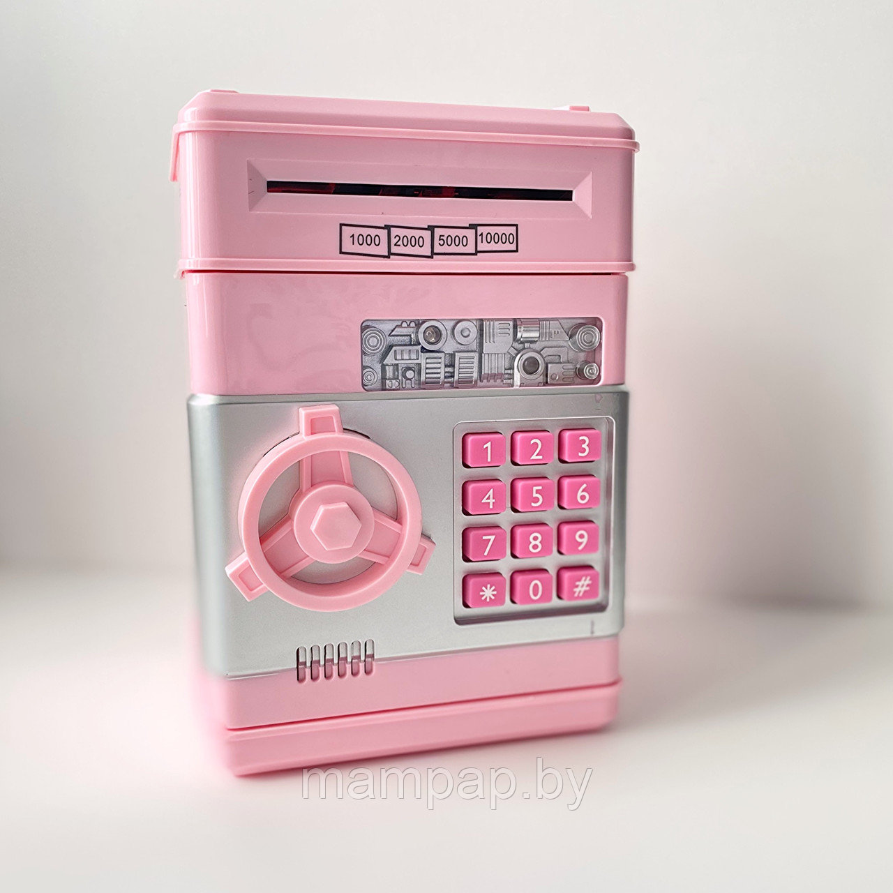 Сейф копилка с кодовым замком детский, розовая - фото 5 - id-p196368415