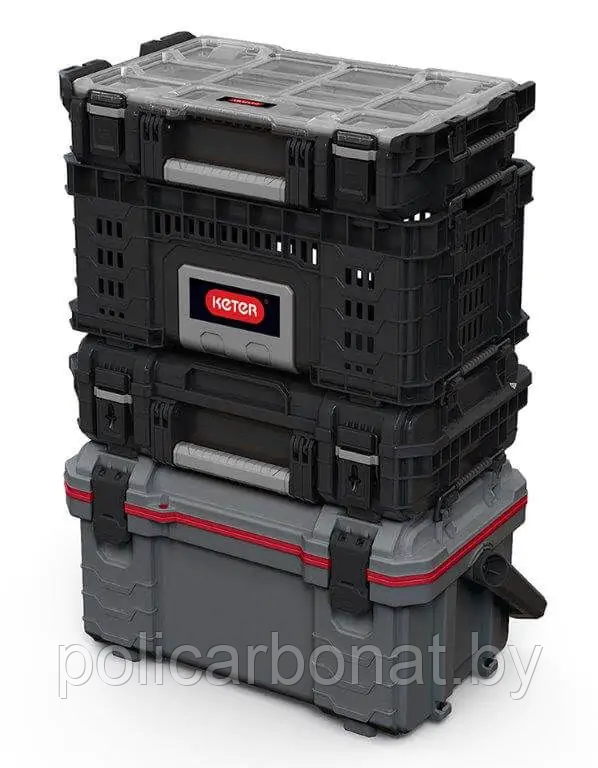 Ящик-холодильник Keter Gear Cooler, серый/красный - фото 5 - id-p191980072