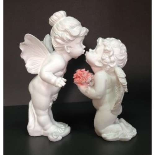 Статуэтка из полистоуна ангелы целуются набор из 2шт. 28см арт. ПЛ-10300 - фото 1 - id-p191479365