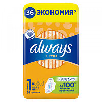 Прокладки женские Always Ultra Light ароматизированные 36шт