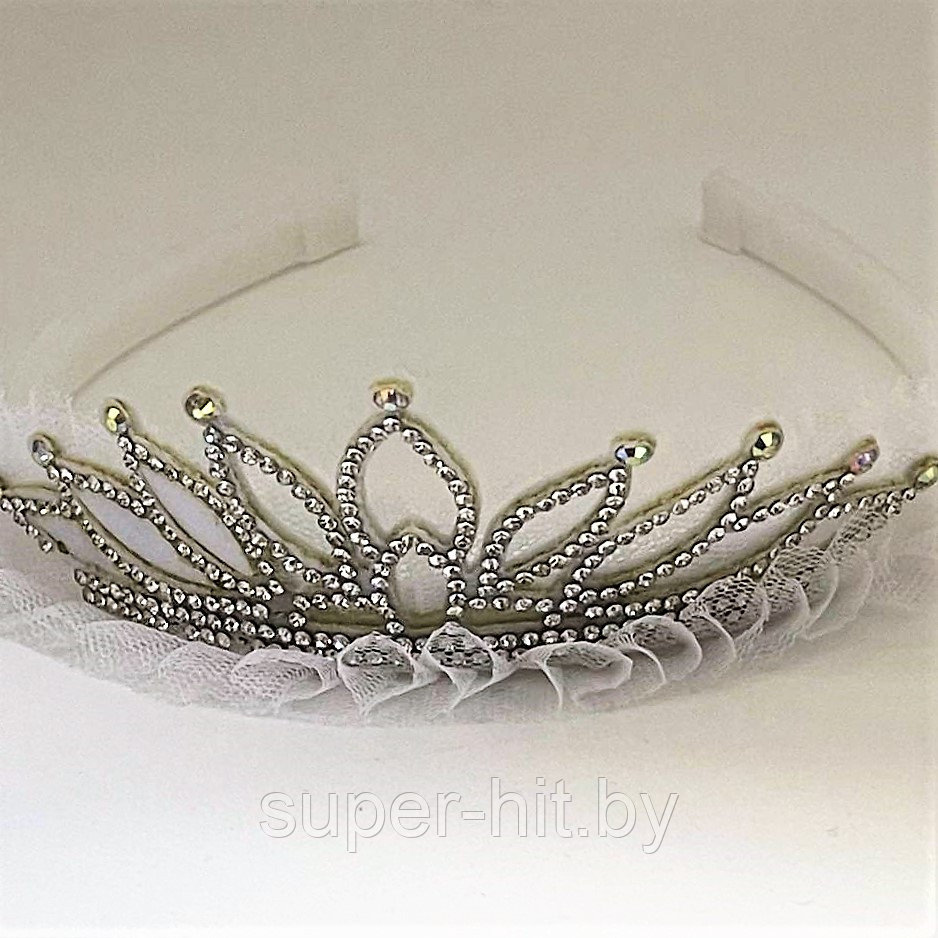 Диадема корона, украшение на волосы, ободок на праздник со стразами, в ассортименте - фото 4 - id-p196379154