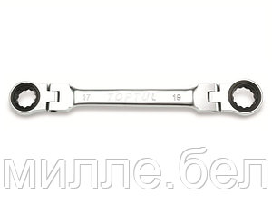 Ключ накидной  8х9мм с поворотными трещотками TOPTUL
