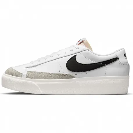 Кроссовки женские NIKE BLAZER LOW PLATFORM белый/черный - фото 2 - id-p196368545