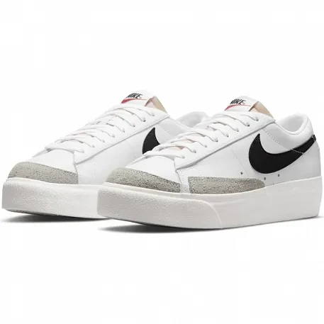 Кроссовки женские NIKE BLAZER LOW PLATFORM белый/черный - фото 3 - id-p196368545