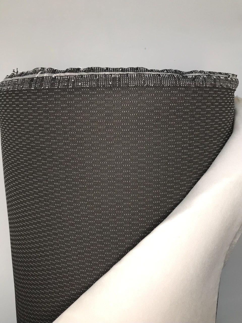 Автомобильная ткань для сидений Жаккард ( черный в полосу) - фото 1 - id-p196402279