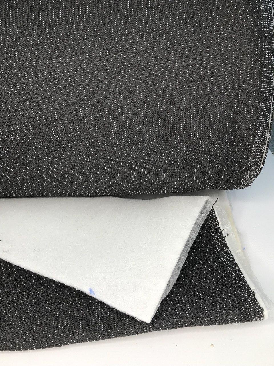 Автомобильная ткань для сидений Жаккард ( черный в полосу) - фото 2 - id-p196402279