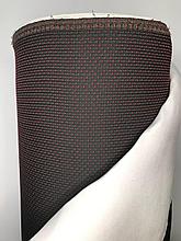 Автомобильная ткань для сидений Жаккард ( черный в красную точку)