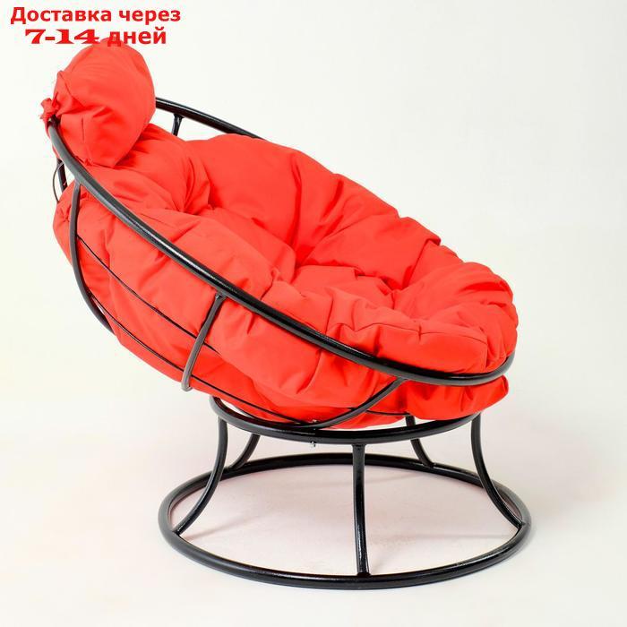 Кресло "Папасан" мини, с красной подушкой, 81х68х77см - фото 2 - id-p196374182