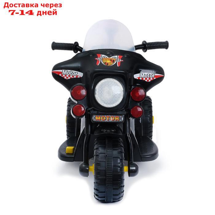 Электромобиль "Мотоцикл шерифа", цвет чёрный - фото 7 - id-p196371572
