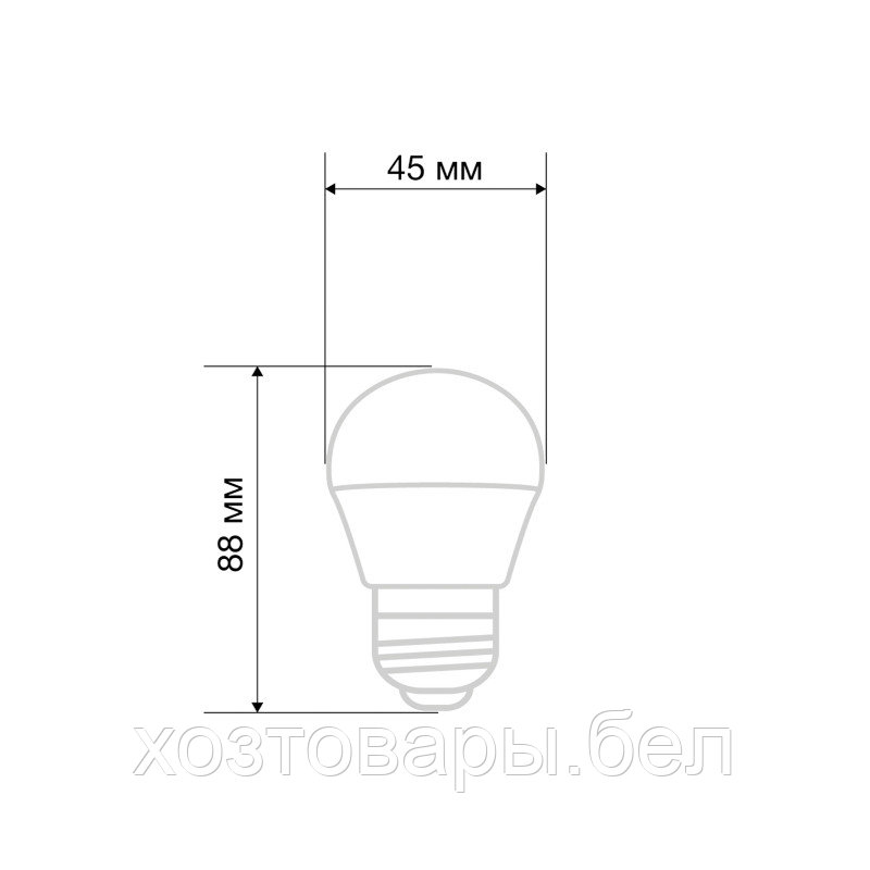 Лампа светодиодная G45 ШАР 11,5 Вт 220В E27 4000К REXANT - фото 2 - id-p196486820