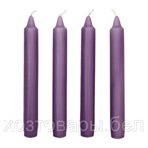 Свеча хозяйственная 50гр фиолетовая, высота 200мм, диаметр 20мм, время горения 6ч