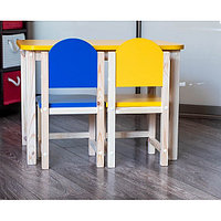 Комплект детский столик и два стульчика "Анютины глазки" арт. KMAG2-7050-27. Столешница 700х500 мм. Цвет