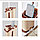 Швабра с ведром 8 л. и автоматическим отжимом - комплект для уборки MOP Scratch Cleaning Бежевый, фото 4