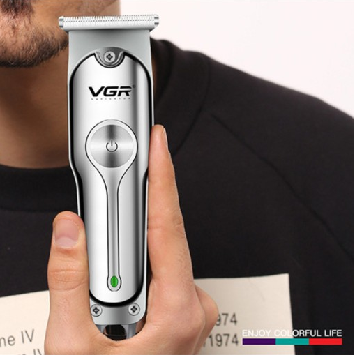 Машинка для стрижки волос, бороды, усов-триммер VGRVoyager V-071 беспроводная аккумуляторная (3 насадки) - фото 9 - id-p179624800