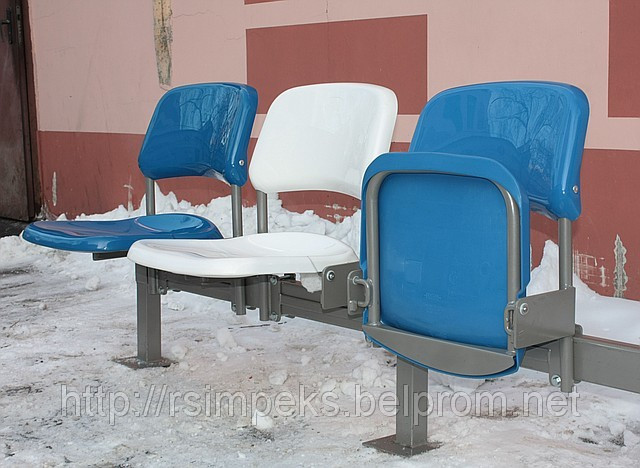 Кресло пластиковое откидное на стальном каркасе - фото 4 - id-p196493101