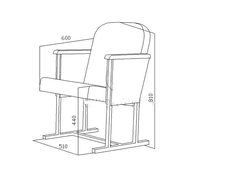 Кресло для актового зала и клуба - фото 2 - id-p196493110