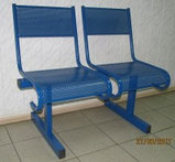 Секция сидений с перфорацией стальная, фото 2