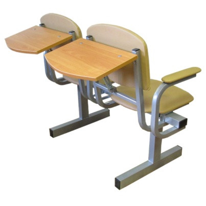 Сидения секционные складные ,  стулья  со складными столиками в спинке