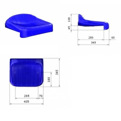 Сидение пластиковое для стадионов,трибун ,открытых площадок Ультра - фото 3 - id-p196493239