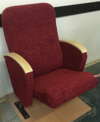 Кресло для актового зала с дугообразными подлокотниками с5 - фото 1 - id-p196493262