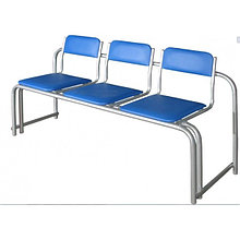 Секция стульев полумягкая  стопируемая 3  секционная