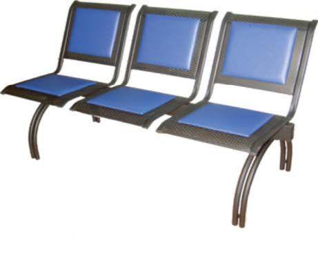Секция перфорированных сидений на круглых опорах - фото 1 - id-p196493379