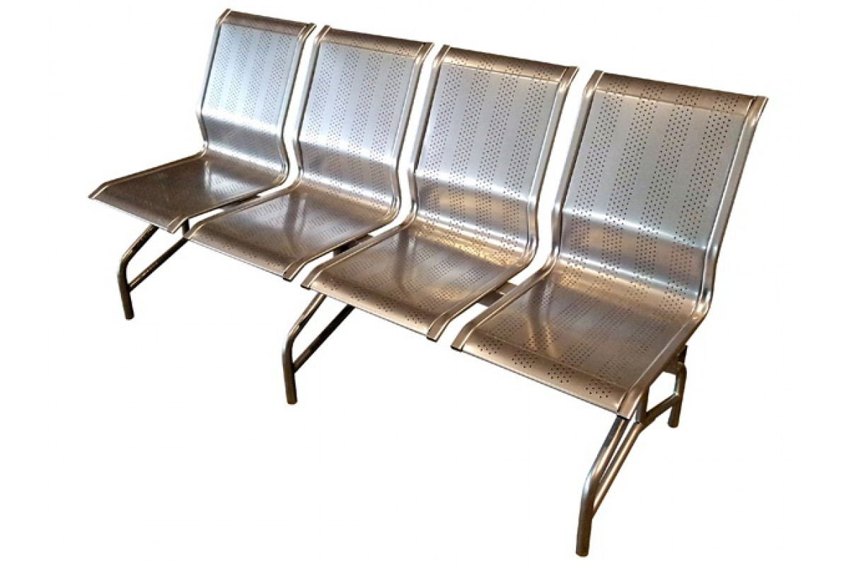 Перфорированные секционные кресла для ожидания, эргономичные - фото 3 - id-p196493380