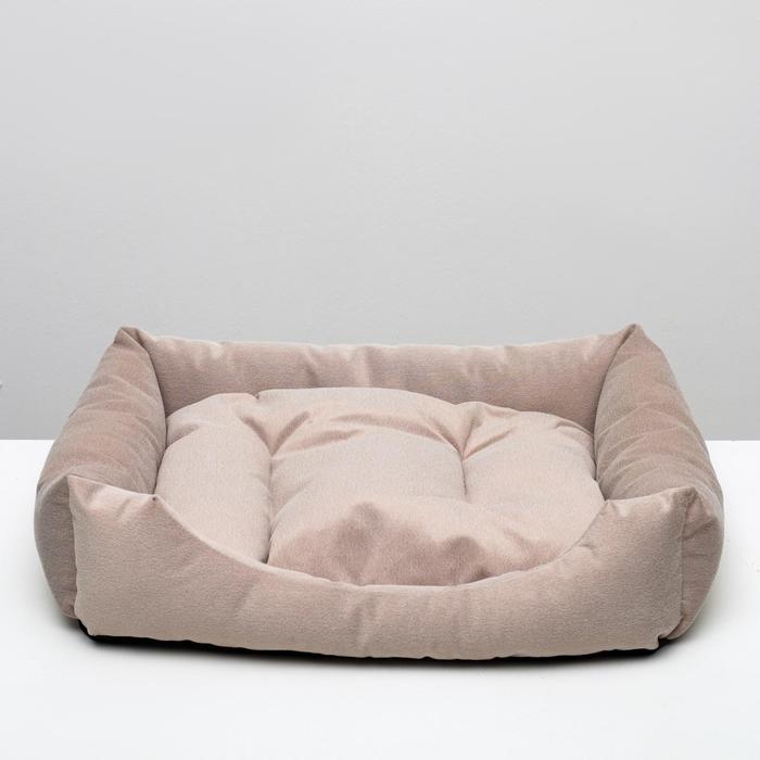 Лежанка-диван с двусторонней подушкой, 65 х 56 х 14 см, микс цветов - фото 2 - id-p196495262