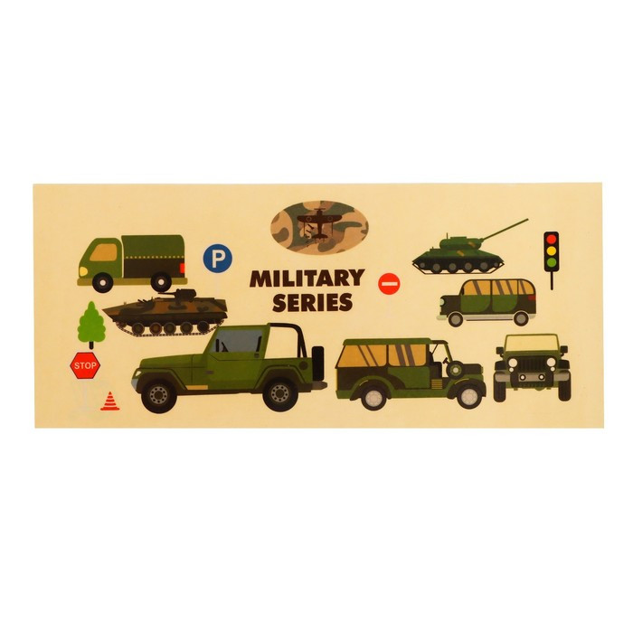 Набор игровой «Военная техника», машинки 12 штук, дорожные знаки, игровое поле - фото 3 - id-p196495068