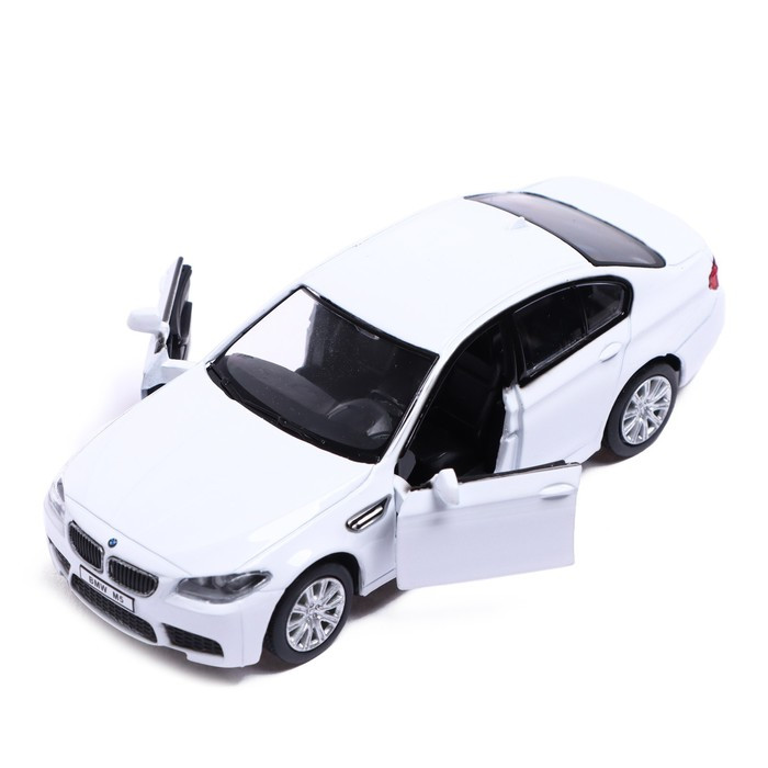 Машина металлическая BMW M5, 1:32, открываются двери, инерция, цвет белый - фото 3 - id-p196497988