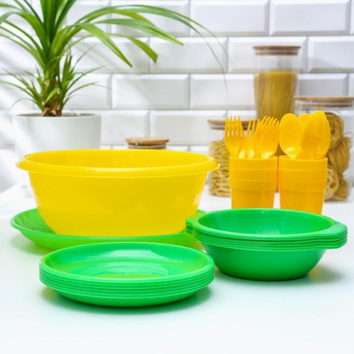 Набор посуды Альт-Пласт «Всегда с собой», на 6 персон, 32 предмета - фото 8 - id-p196498937