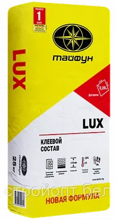 Клей для плитки Тайфун Мастер LUX (Люкс), 25 кг, РБ, фото 2