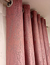 Шторы под мрамор на люверсах темно коричневого цвета высота 250 см (2,5 м) комплект, фото 7