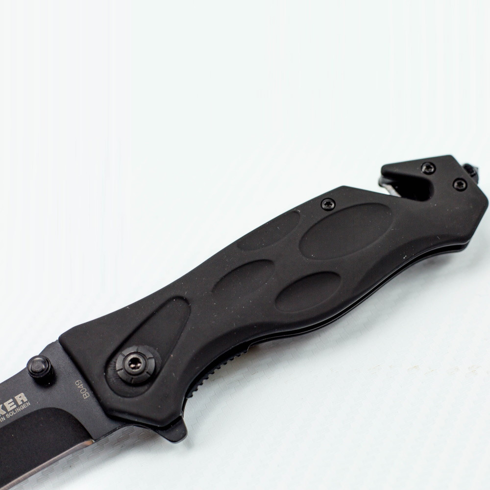 Нож складной Boker черный с открывашкой - фото 6 - id-p196527561